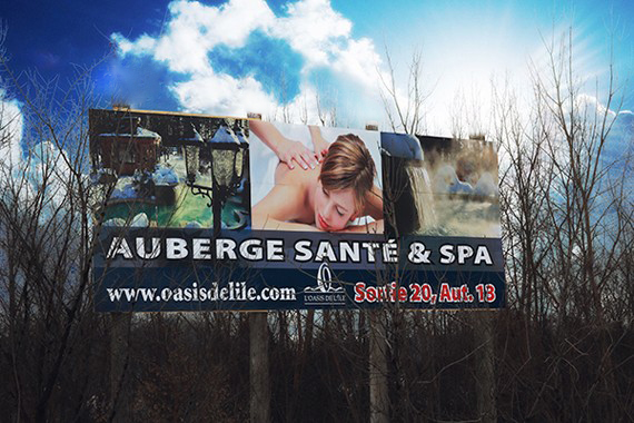 Enseigne publicitaire commerciale